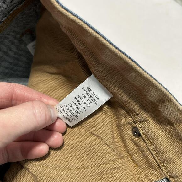 Duluth Flex Ballroom Jeans Mens 37x30 Blue Denim Relaxed Fit Stretch Workwear - Picture 5 of 14